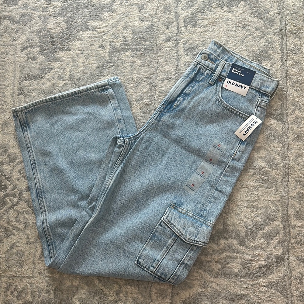 Old Navy Ski Hi wide leg cargo jeans